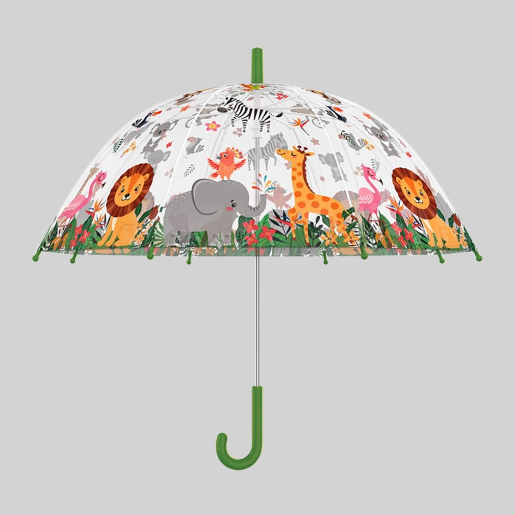 Transparante kinderparaplu oerwoud