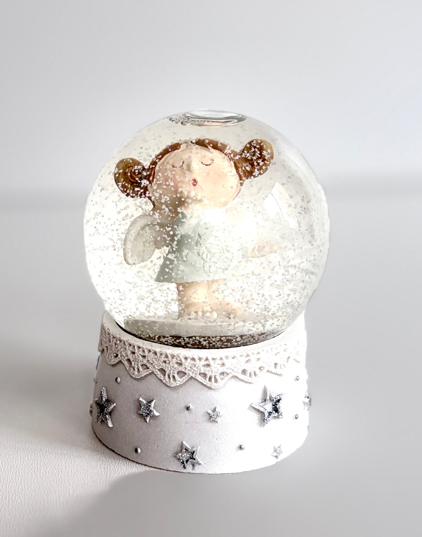 Sneeuw bol met engeltje