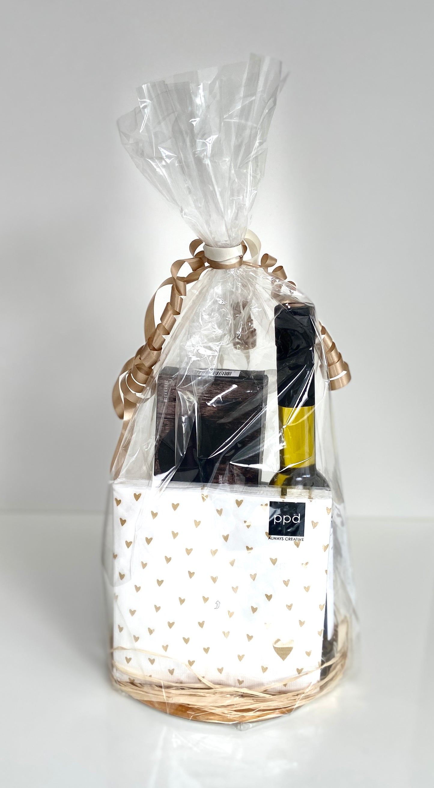 Servetten met gouden hartjes