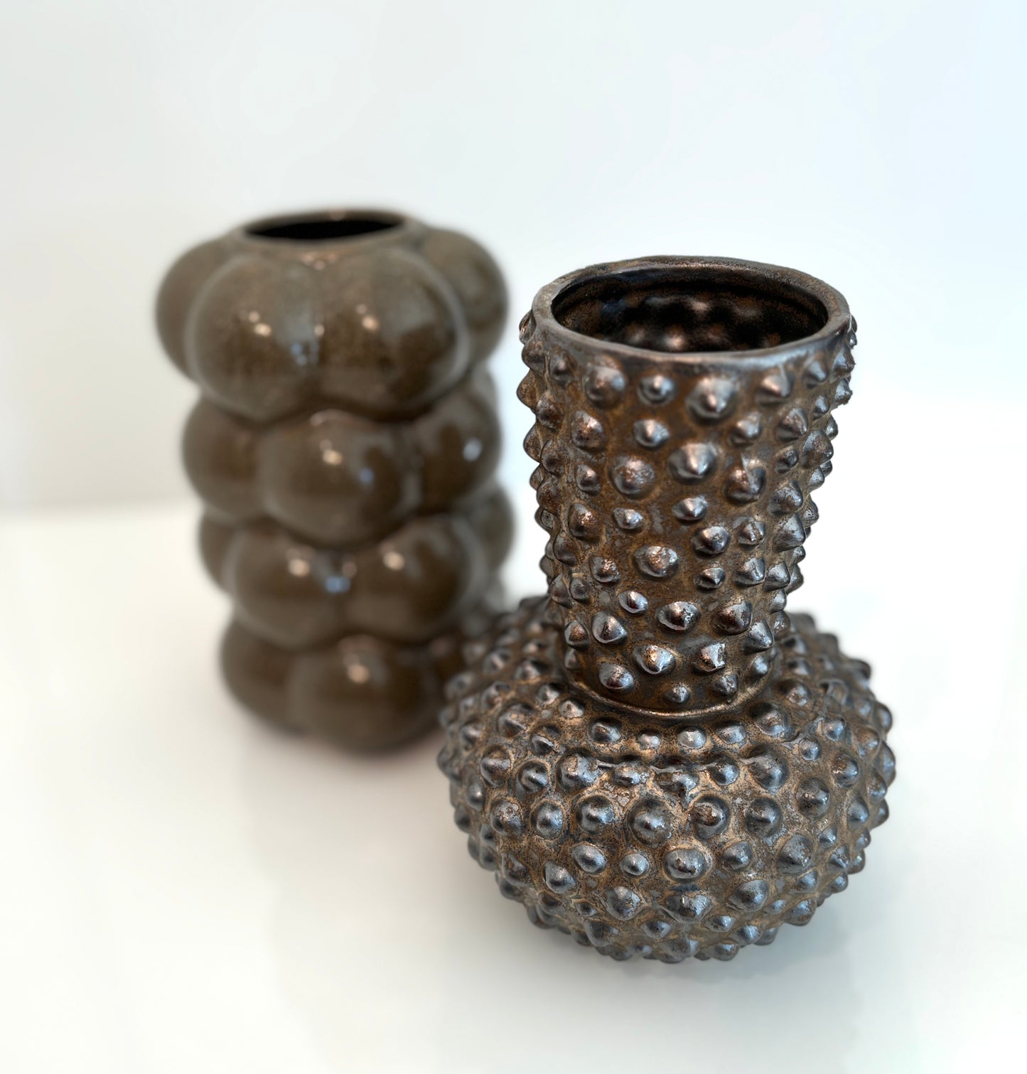 Vaas met stippen/punten (13,5*19cm)