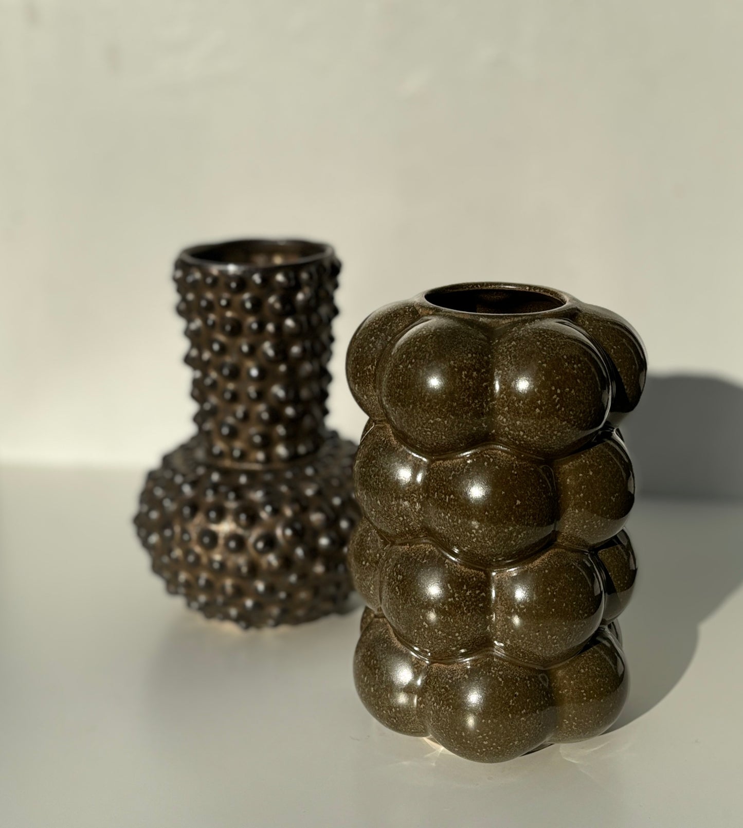 Vaas met bollen (hoogte 18 cm)