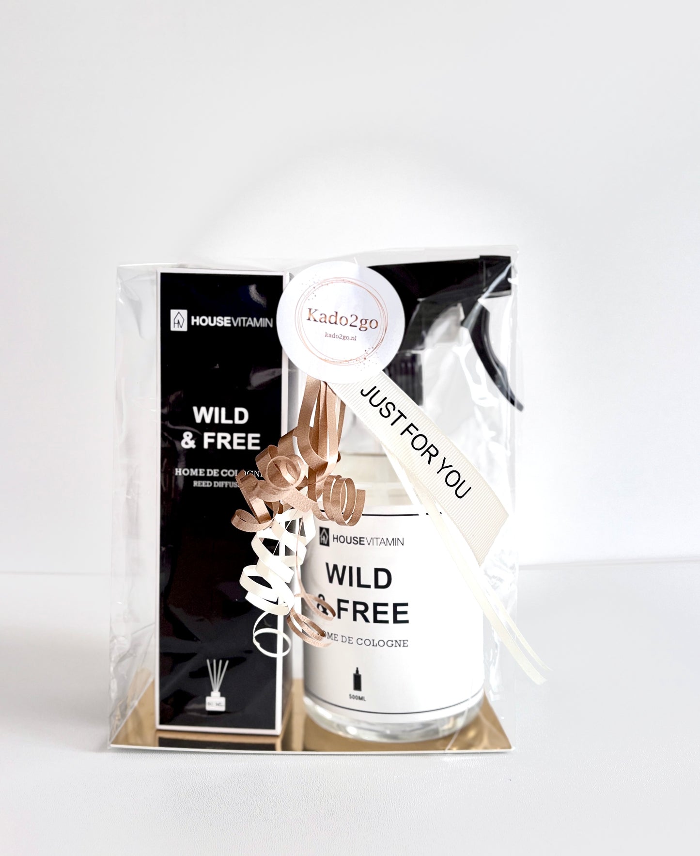 Housevitamin - Geurstokjes - Wild & Free - Zwart - Wit - 100ml