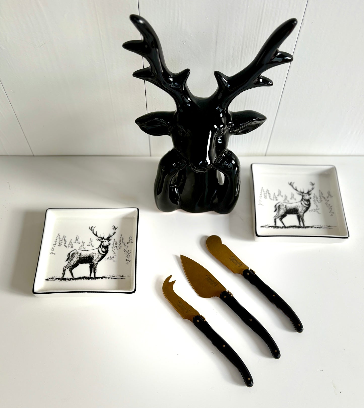 Rendierkop zwart (14*10*24cm)